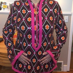 Super cool, early Tory Burch cover up- sweater.